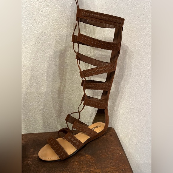 Carlos By Carlos Santana gladiator sandals brown size 7.5 - Picture 3 of 7
